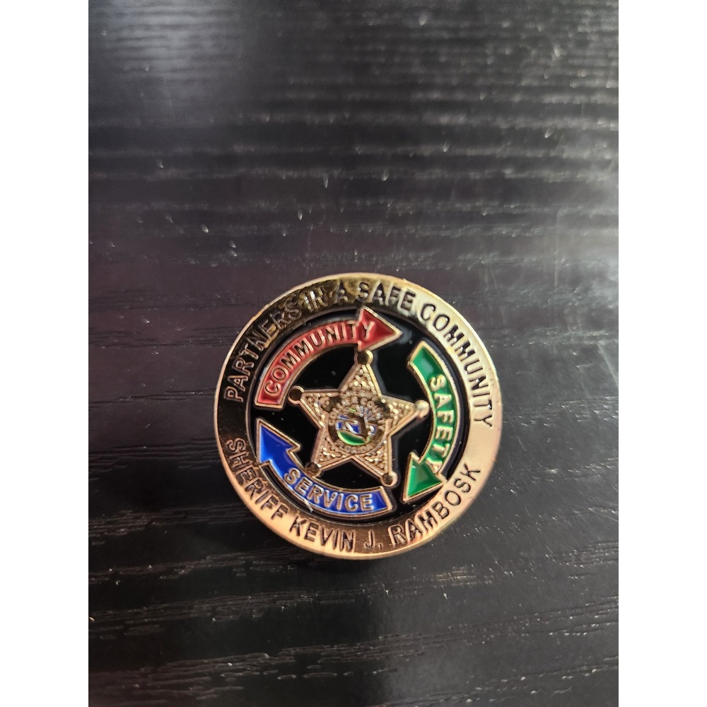 Sheriff Kevin J Rambosk Collier County Florida Partners Safe Community Lapel Pin